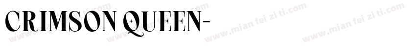 Crimson Queen字体转换